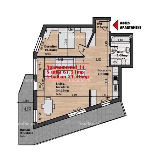 Vanzare Apartament 2-3 Camere, Etaj Intermediar, Semifinisat, Bloc Nou, Parcare