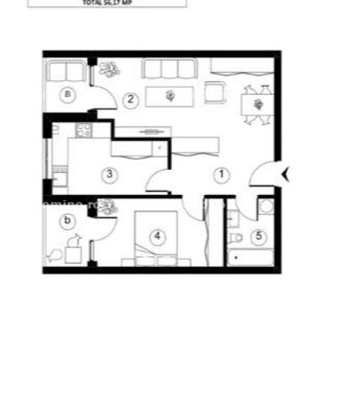Vanzare Apartament 2 Camere, Etaj Intermediar, Bloc Nou, Parcare    