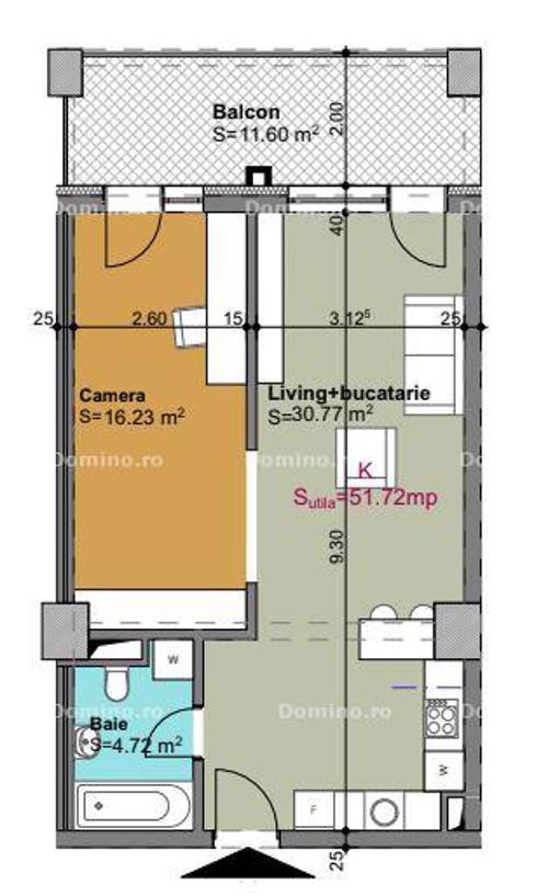 Vanzare Apartament 2 Camere, Etaj Intermediar, Finisat, Bloc Nou, Parcare