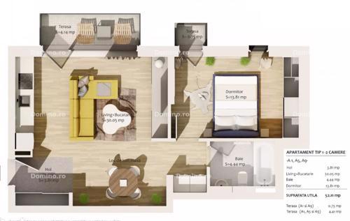Vanzare Apartament 2 Camere, Etaj Intermediar, Semifinisat, Bloc Nou, Parcare