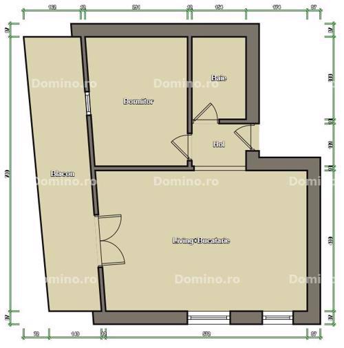 Vanzare Apartament 2 Camere Semi/Decomandate, Balcon, Semifinisat, Parcare