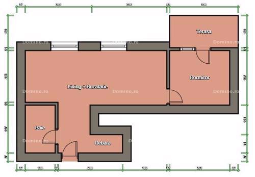 Vanzare Apartament 2 Camere, Terasa, Semifinisat, Intermediar, Parcare