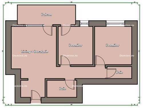 Vanzare Apartament 3 Camere, 2 Bai, Etaj Intermediar, Semifinisat, Balcon, Parcare