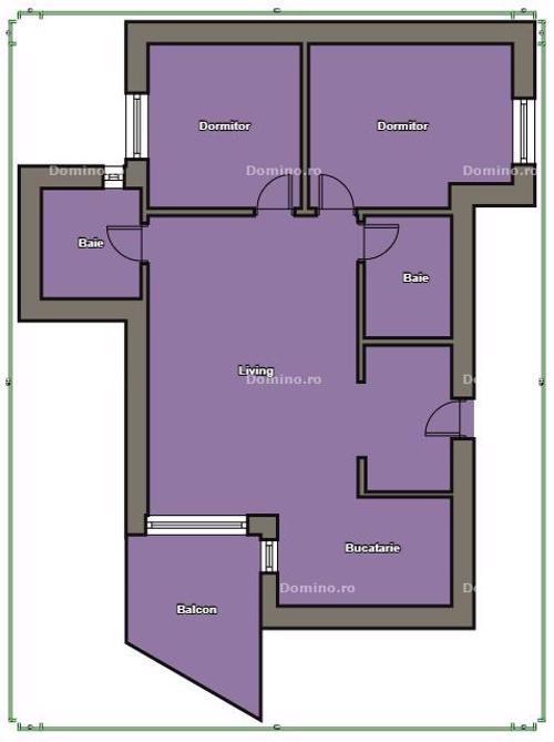 Vanzare Apartament 3 Camere, 2 Bai, Seimifinisat, Bloc Nou, Parcare 
