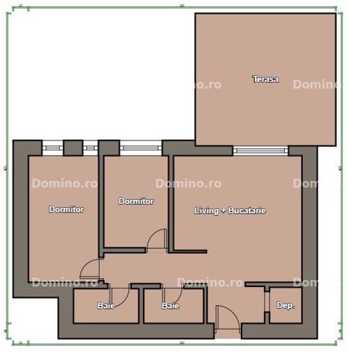 Vanzare Apartament 3 Camere, Terasa, Semifinisat, Parcare 